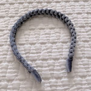 Anthropologie Ice Blue Braided Headband